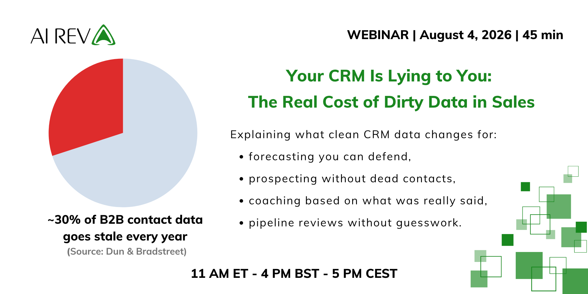 Your CRM Is Lying to You: The Real Cost of Dirty Data in Sales